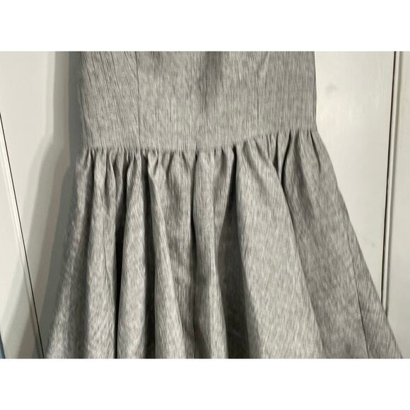 Keepsake the Label Cocktail Dress Large Silver Jacquard Bling Prom Homecoming - Picture 5 of 10